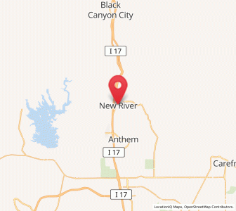 Map of New River, Arizona