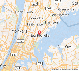 Map of New Rochelle, New York