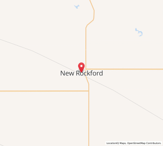 Map of New Rockford, North Dakota