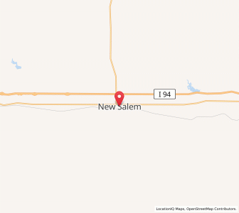 Map of New Salem, North Dakota