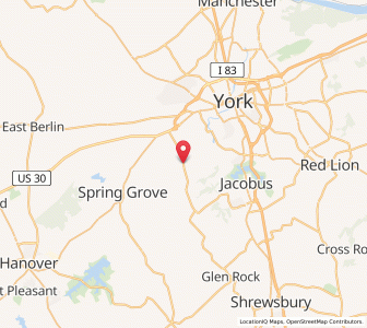 Map of New Salem, Pennsylvania