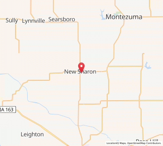 Map of New Sharon, Iowa