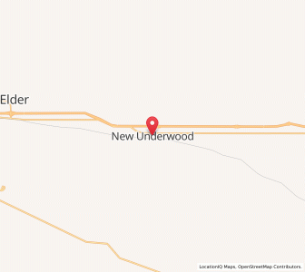 Map of New Underwood, South Dakota