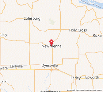 Map of New Vienna, Iowa