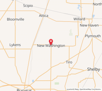 Map of New Washington, Ohio