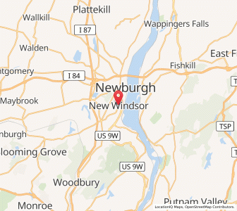 Map of New Windsor, New York