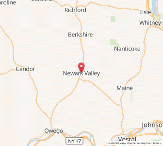 Map of Newark Valley, New York