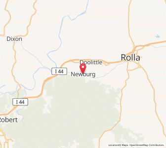 Map of Newburg, Missouri