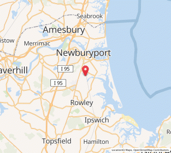 Map of Newbury, Massachusetts