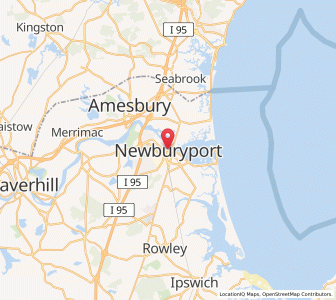 Map of Newburyport, Massachusetts