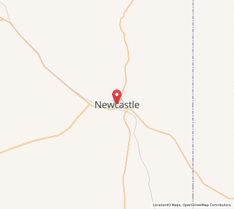 Map of Newcastle, Wyoming