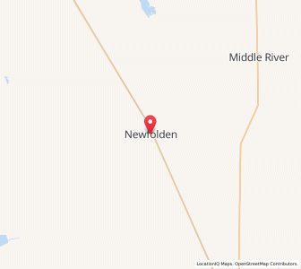 Map of Newfolden, Minnesota