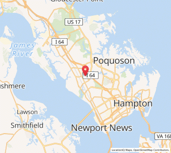 Map of Newport News, Virginia