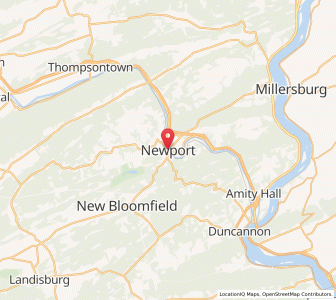 Map of Newport, Pennsylvania