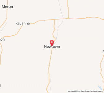 Map of Newtown, Missouri