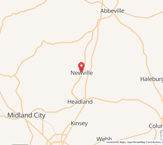 Map of Newville, Alabama