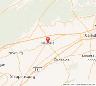 Map of Newville, Pennsylvania