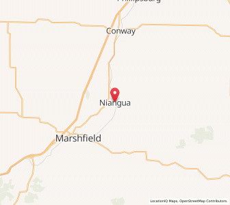 Map of Niangua, Missouri