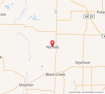 Map of Nichols, Wisconsin