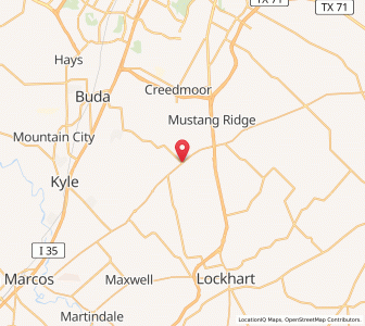 Map of Niederwald, Texas