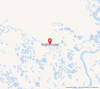 Map of Nightmute, Alaska