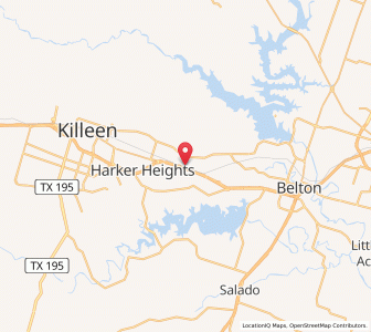 Map of Nolanville, Texas