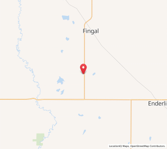 Map of Nome, North Dakota