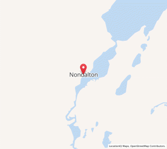 Map of Nondalton, Alaska