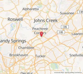 Map of Norcross, Georgia