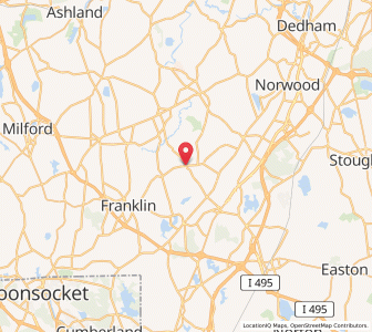 Map of Norfolk, Massachusetts