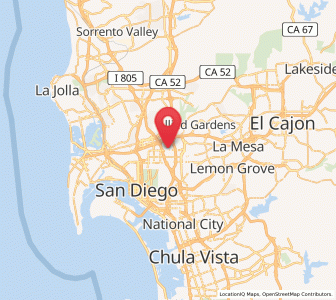 Map of Normal Heights, California