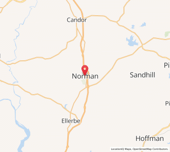 Map of Norman, North Carolina