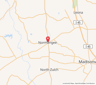 Map of Normangee, Texas