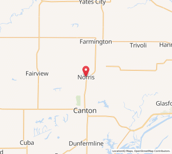 Map of Norris, Illinois