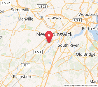 Map of North Brunswick Township, New Jersey
