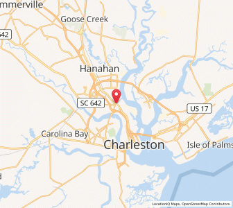 Map of North Charleston, South Carolina