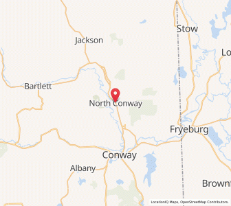 Map of North Conway, New Hampshire