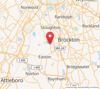 Map of North Easton, Massachusetts