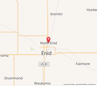 Map of North Enid, Oklahoma