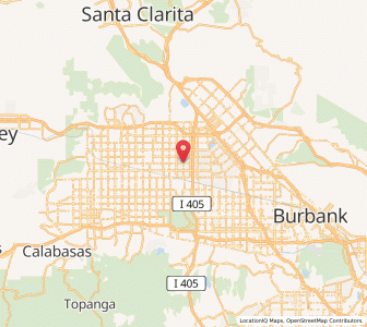 Map of North Hills, California