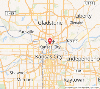 Map of North Kansas City, Missouri