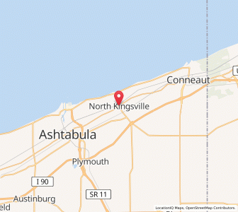 Map of North Kingsville, Ohio