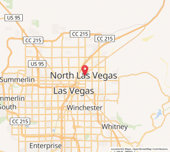 Map of North Las Vegas, Nevada