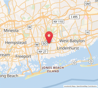 Map of North Massapequa, New York