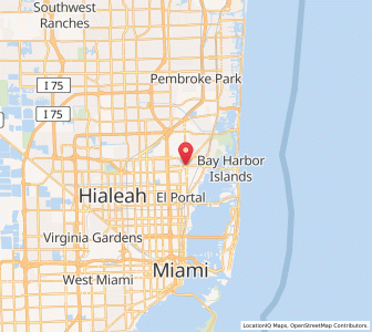 Map of North Miami, Florida