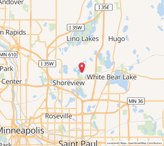 Map of North Oaks, Minnesota