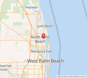 Map of North Palm Beach, Florida