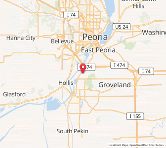 Map of North Pekin, Illinois