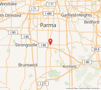 Map of North Royalton, Ohio