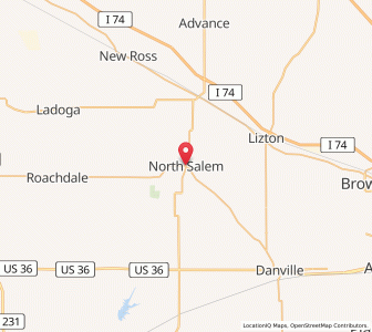 Map of North Salem, Indiana